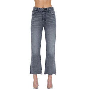Pistola Ally High Rise Step Hem Kick Flare Jeans Earl Grey Wash 29 Great Cond